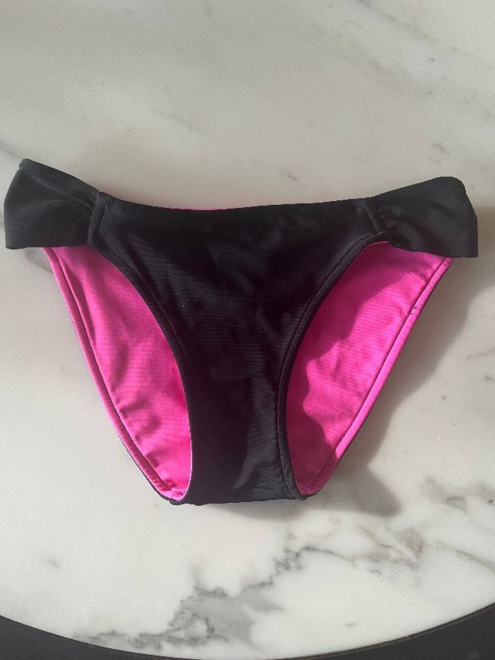 Colorful Hula Honey Reversible Bikini Bottom with Bonus Matching Bandeau Top - S